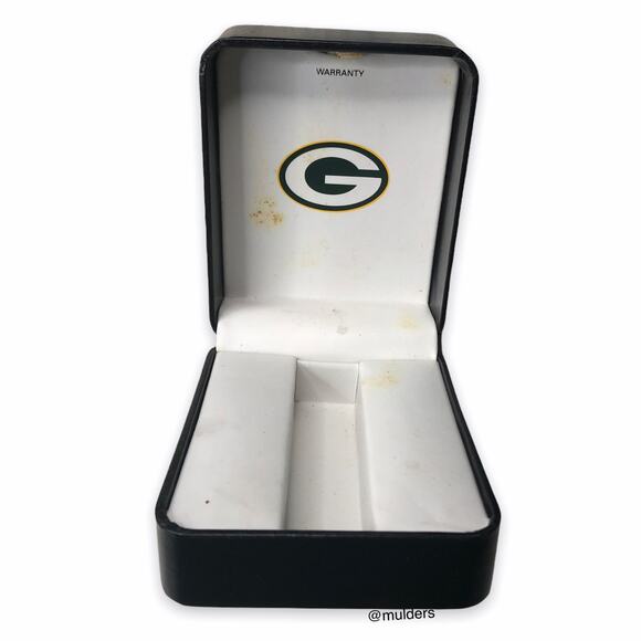 Vintage Green Bay Packers Original Watch Display Storage Box Case - Picture 1 of 14